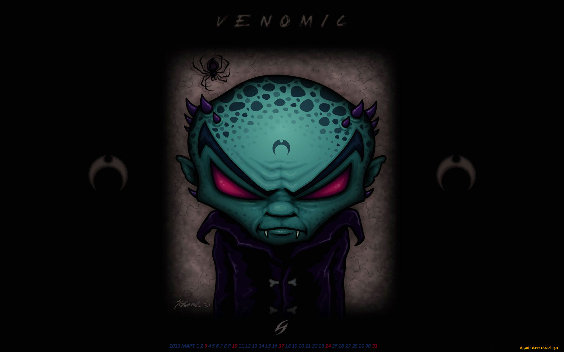 календари, фэнтези, существо, вампир