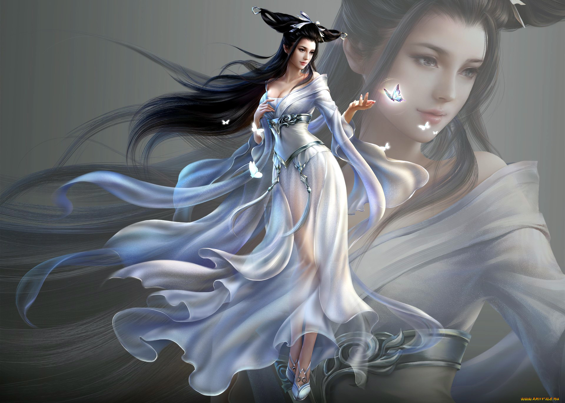 видео, игры, ~~~другое~~~, девушка, бабочки