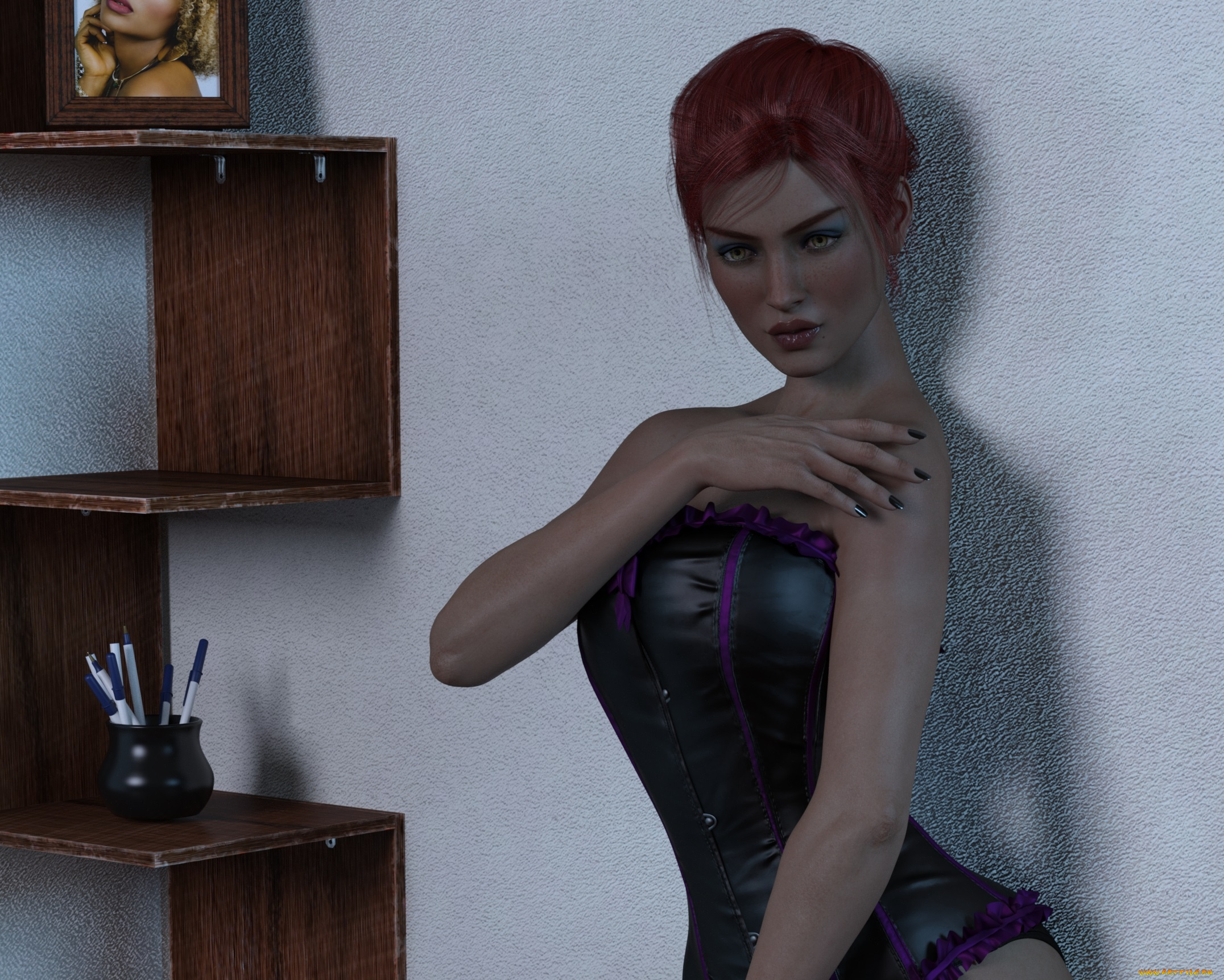 3д, графика, люди, , people, фон, взгляд, девушка