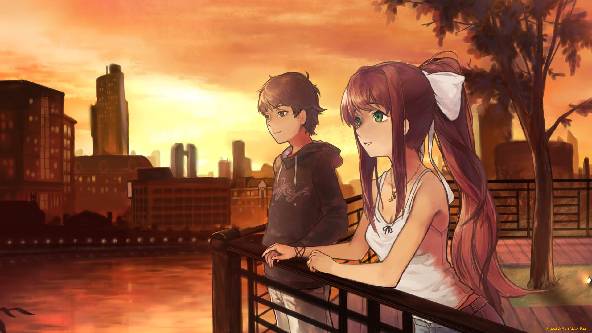 аниме, doki, doki, literature, club, doki, literature, club