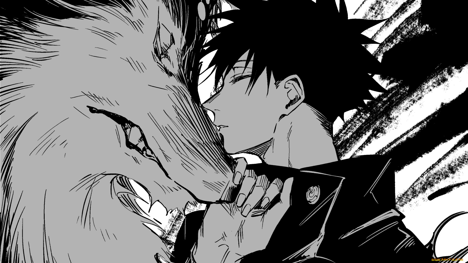 аниме, jujutsu, kaisen, магическая, битва