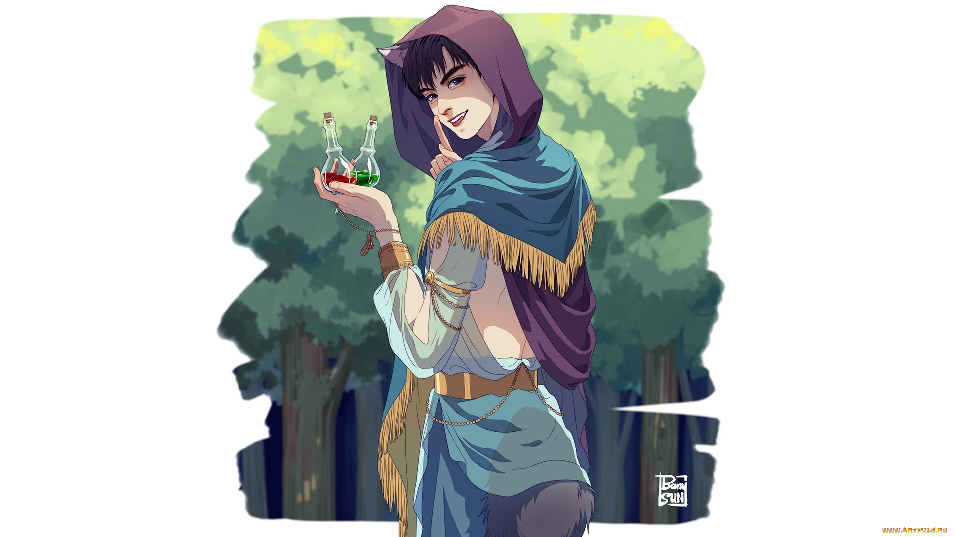 wang, hao, xuan, аниме, животные, , существа, ван, хаосюань, wang, hao, xuan