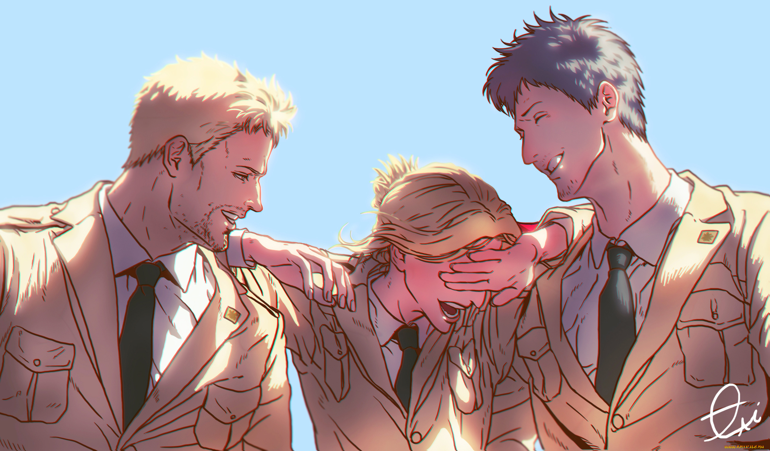 аниме, shingeki, no, kyojin, attack, on, titan