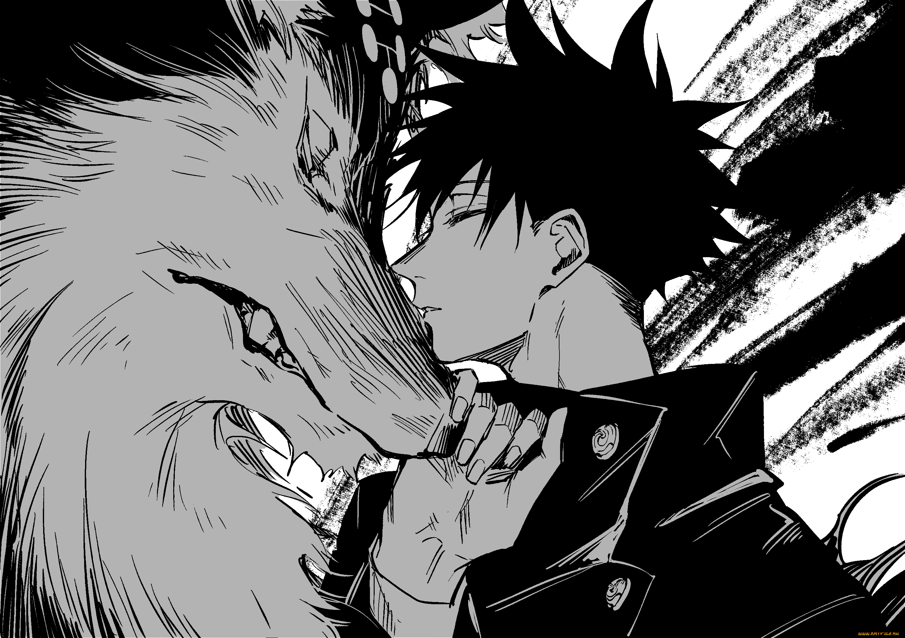 аниме, jujutsu, kaisen, магическая, битва