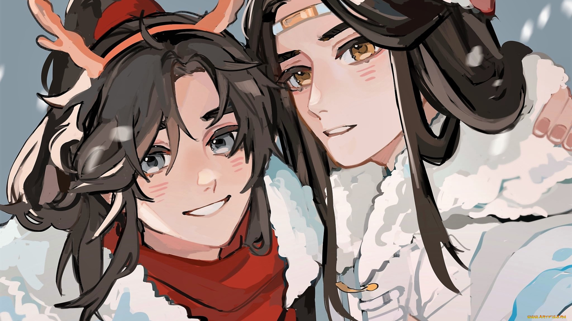 аниме, mo, dao, zu, shi, вэй, усянь, лань, ванцзы, зима