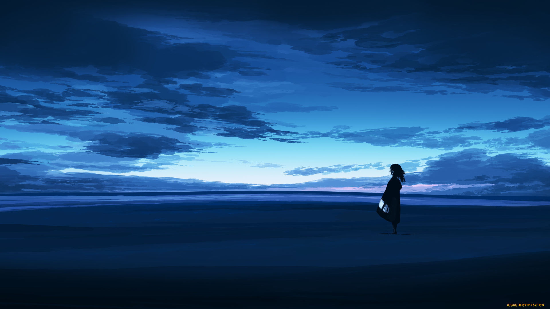 аниме, пейзажи, , природа, девушка