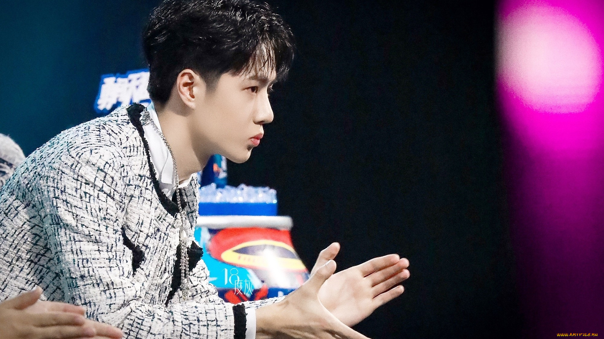 мужчины, wang, yi, bo, актер, певец, аплодисменты