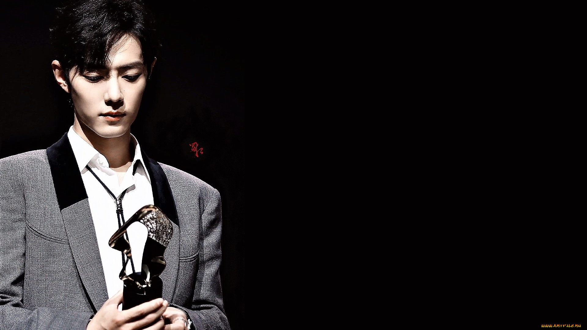 мужчины, xiao, zhan, актер, пиджак, приз