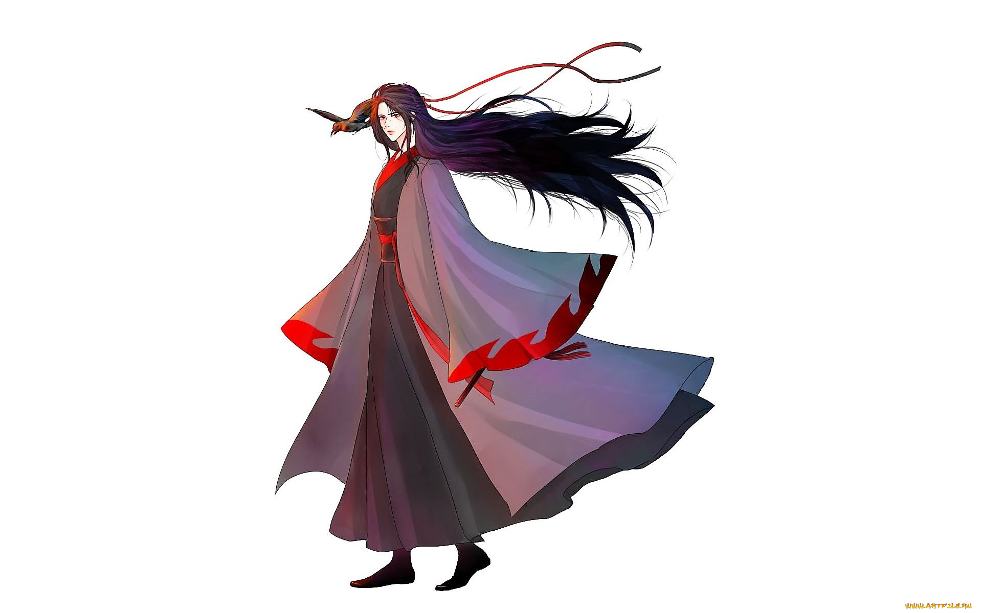 аниме, mo, dao, zu, shi, вэй, усянь, птица