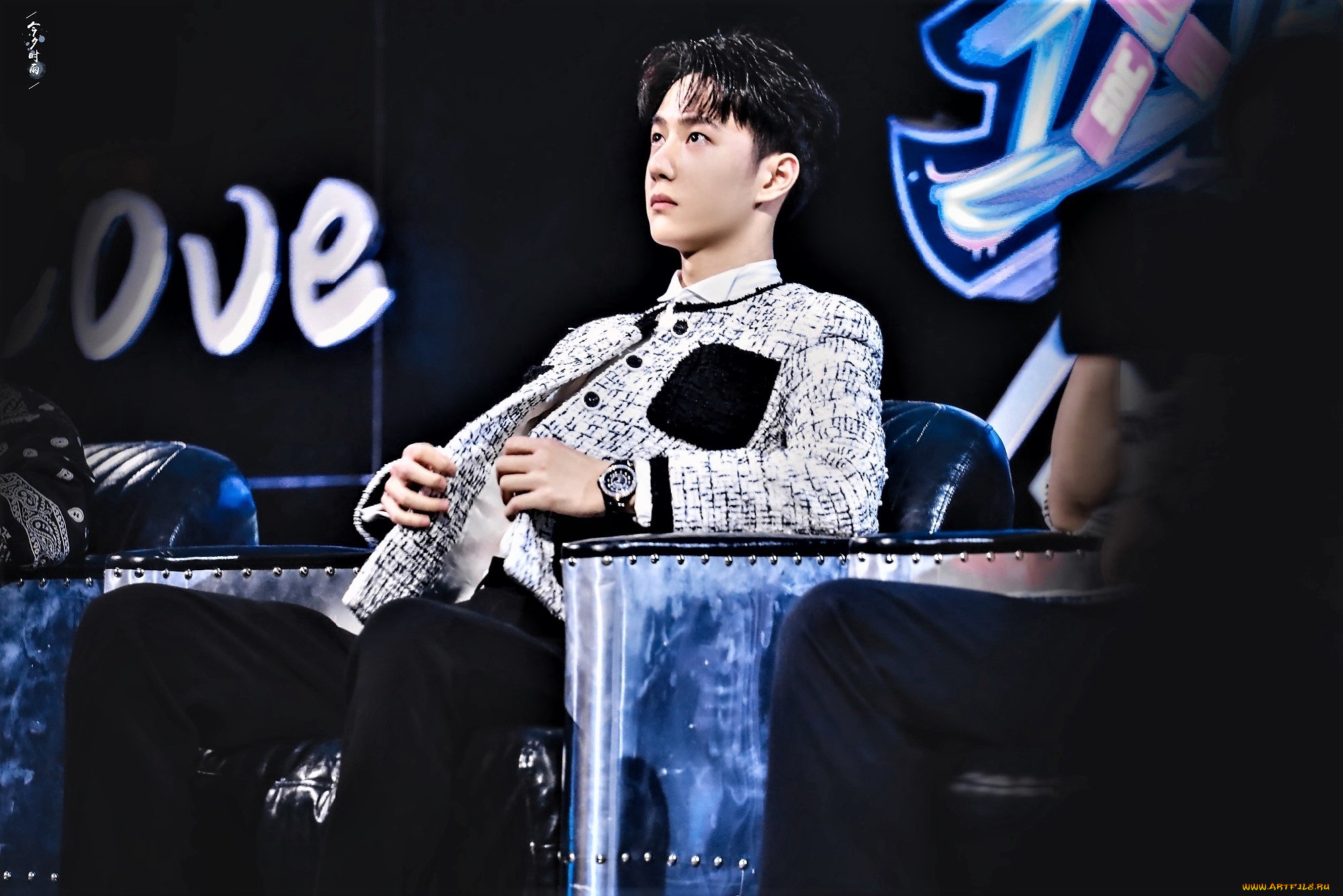 мужчины, wang, yi, bo, актер, певец, кресло