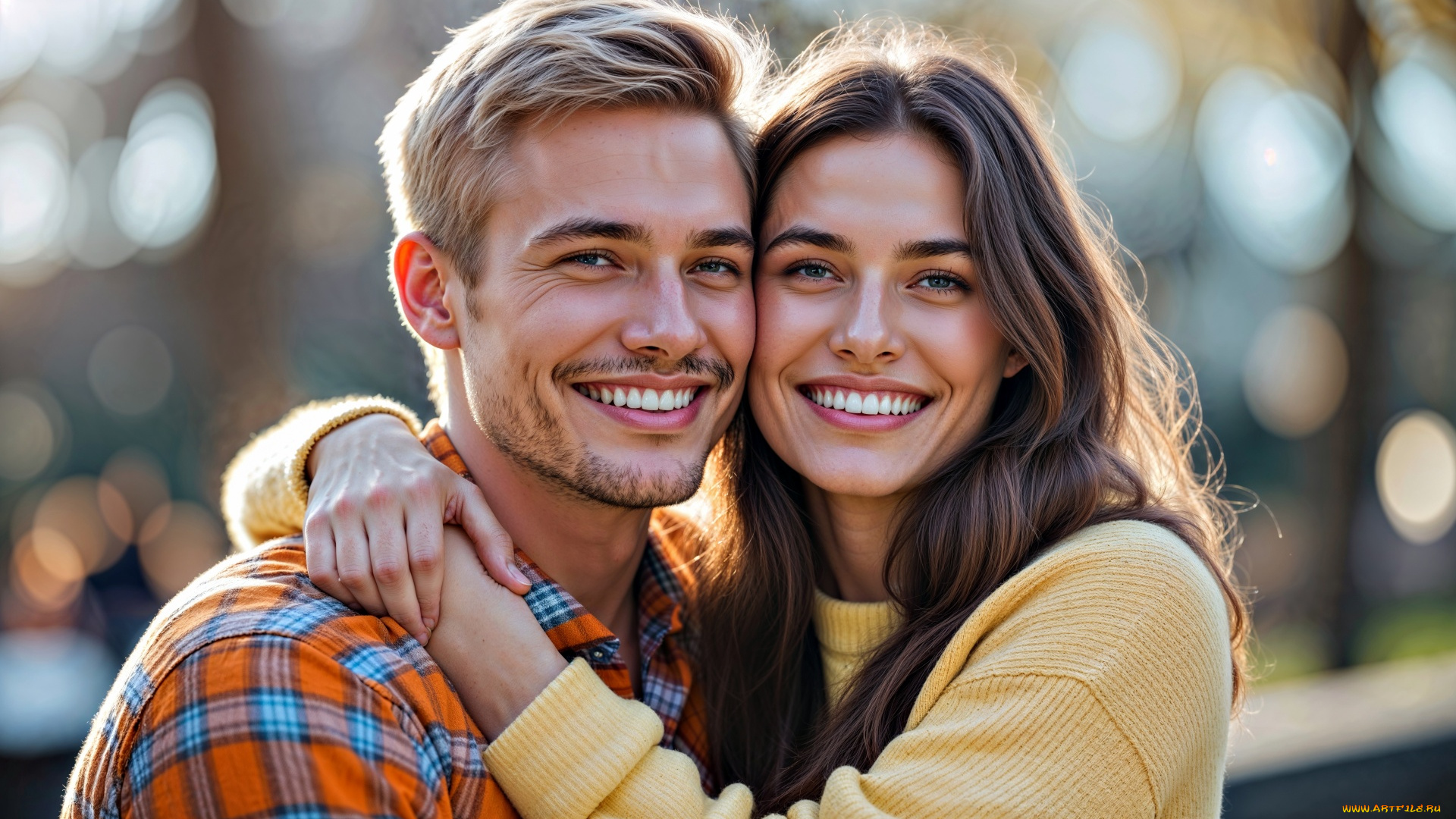 3д, графика, портреты, и, лица, , portraits, and, faсes, мужчина, женщина, влюбленные, улыбки