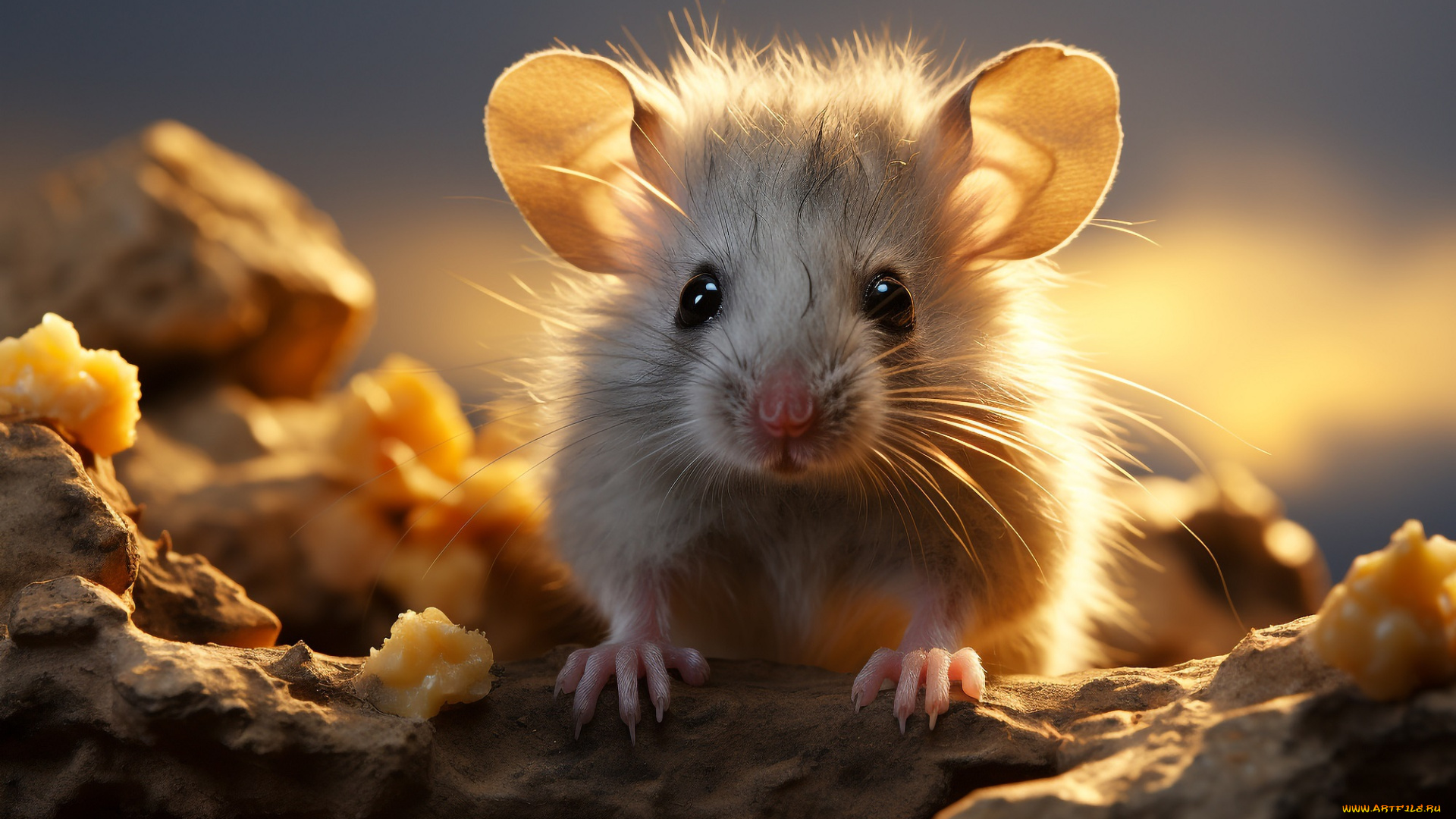3д, графика, животные, , animals, мышь