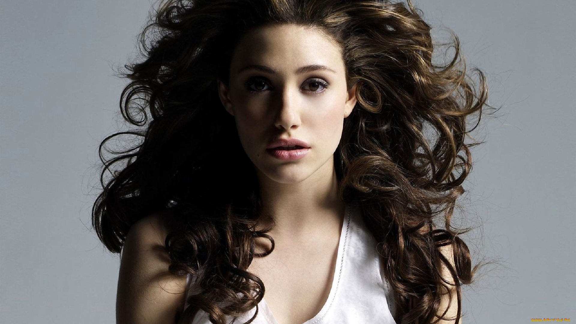девушки, emmy, rossum, шатенка, лицо