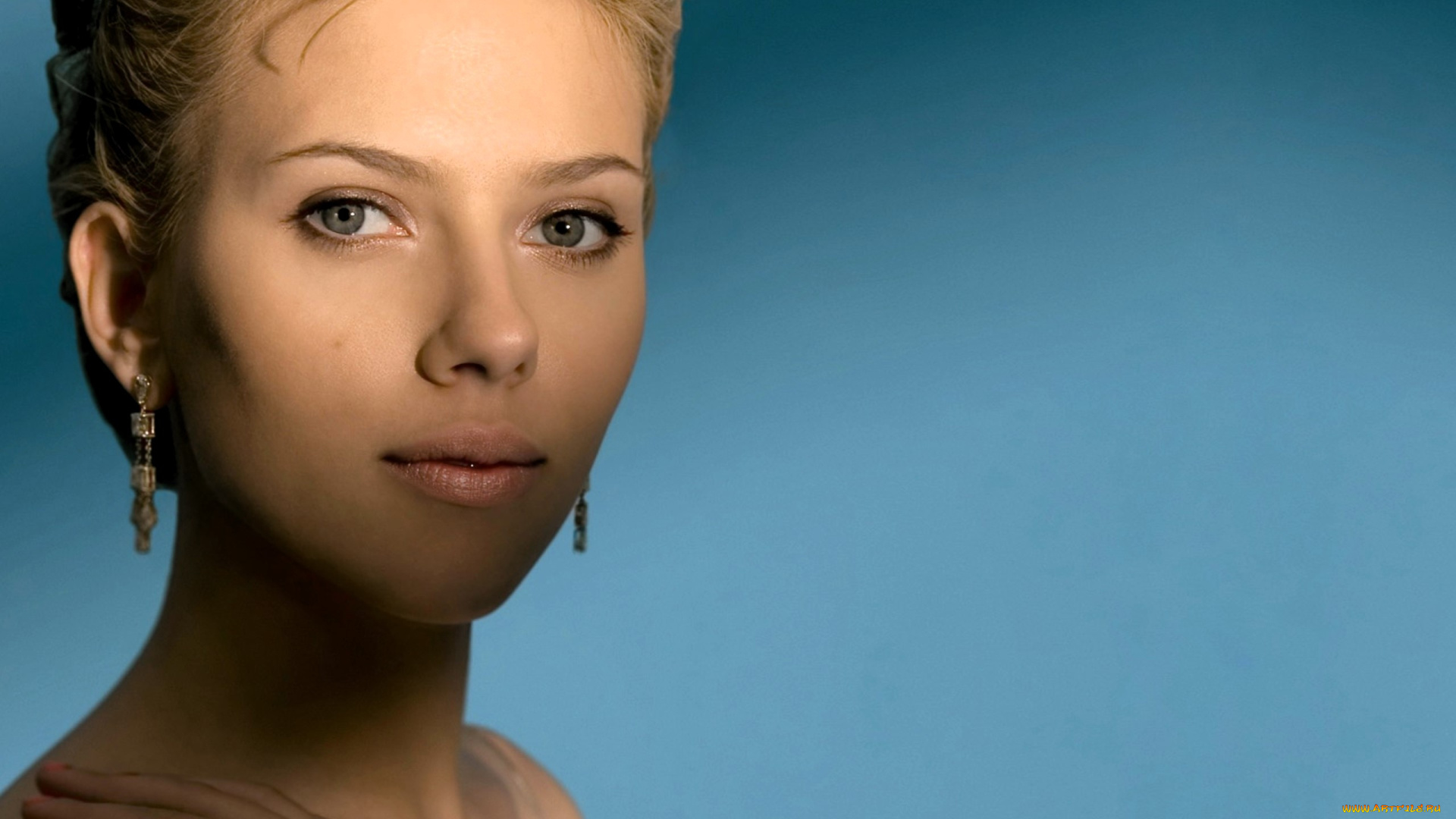 девушки, scarlett, johansson, блондинка, лицо