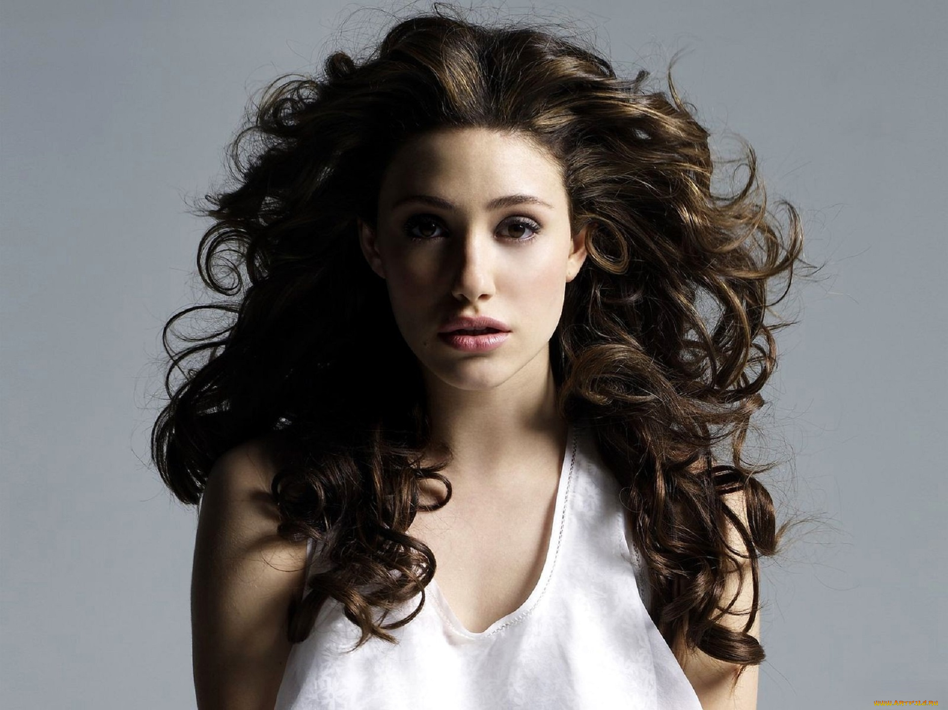девушки, emmy, rossum, шатенка, лицо