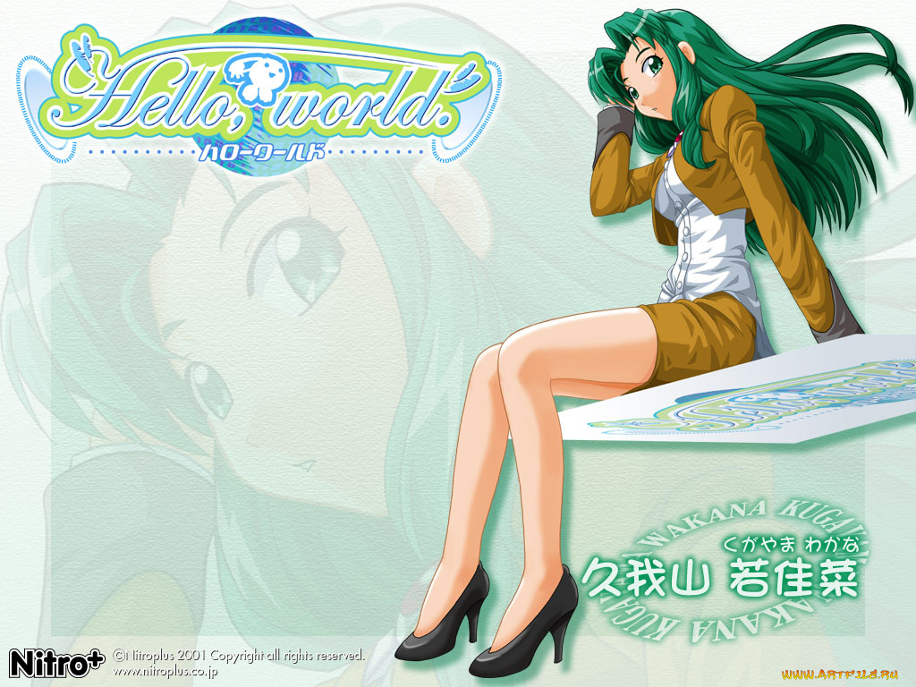 аниме, hello, world