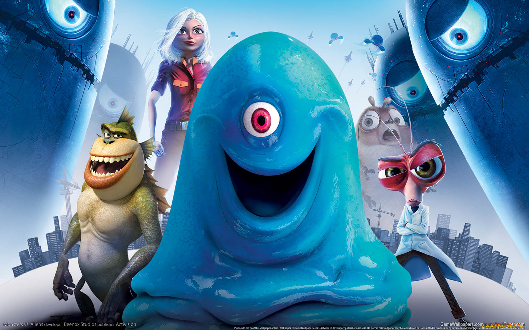 monsters, vs, aliens, видео, игры