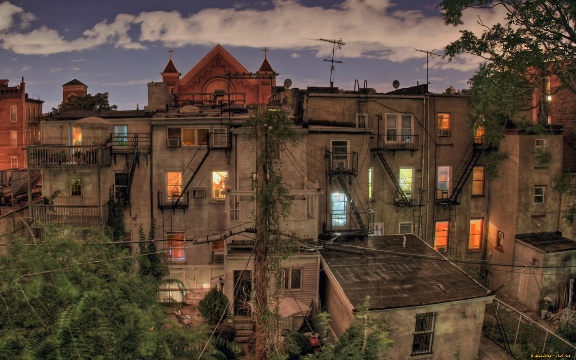 города, здания, дома