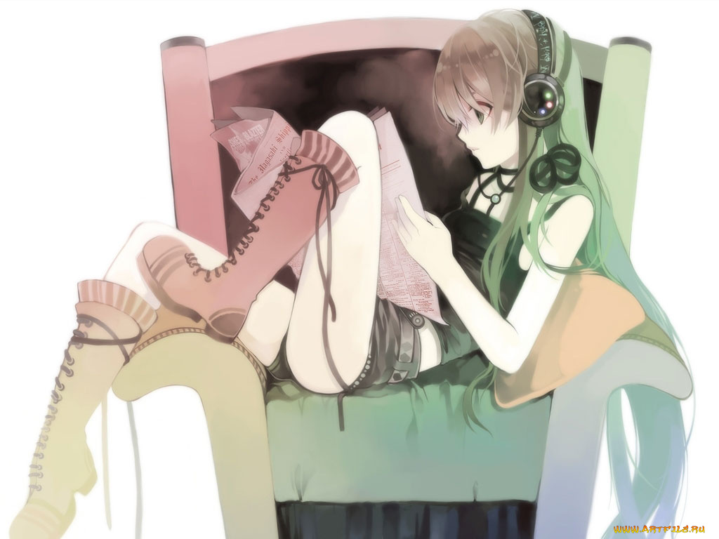 аниме, headphones, instrumental