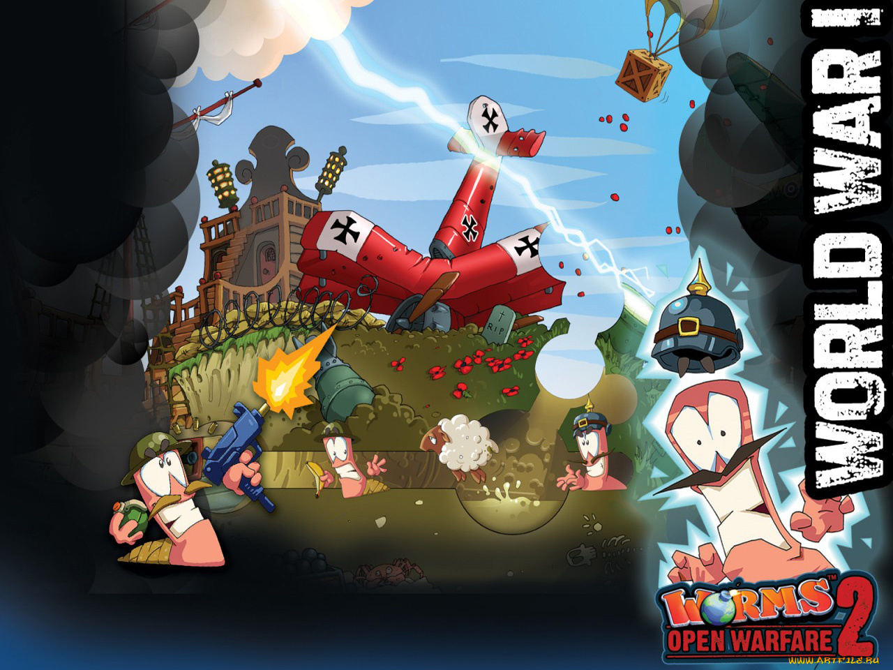 worms, open, warfare, видео, игры