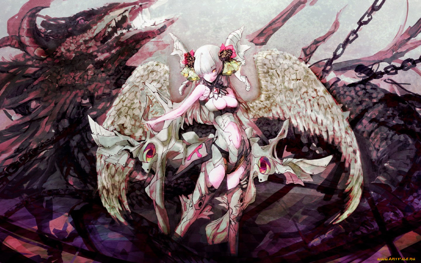 аниме, pixiv, girls, collection, artbook