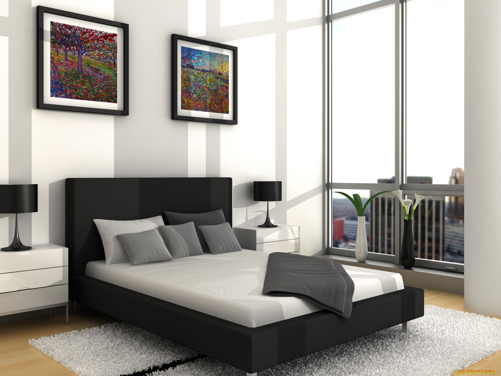 интерьер, спальня