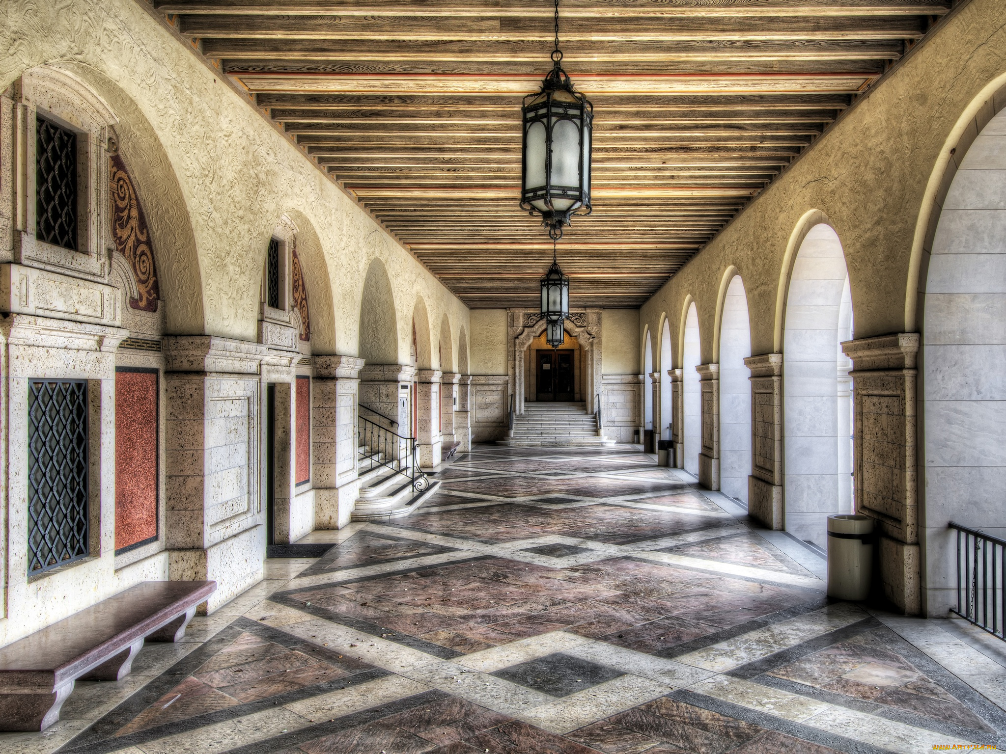 интерьер, холлы, лестницы, корридоры