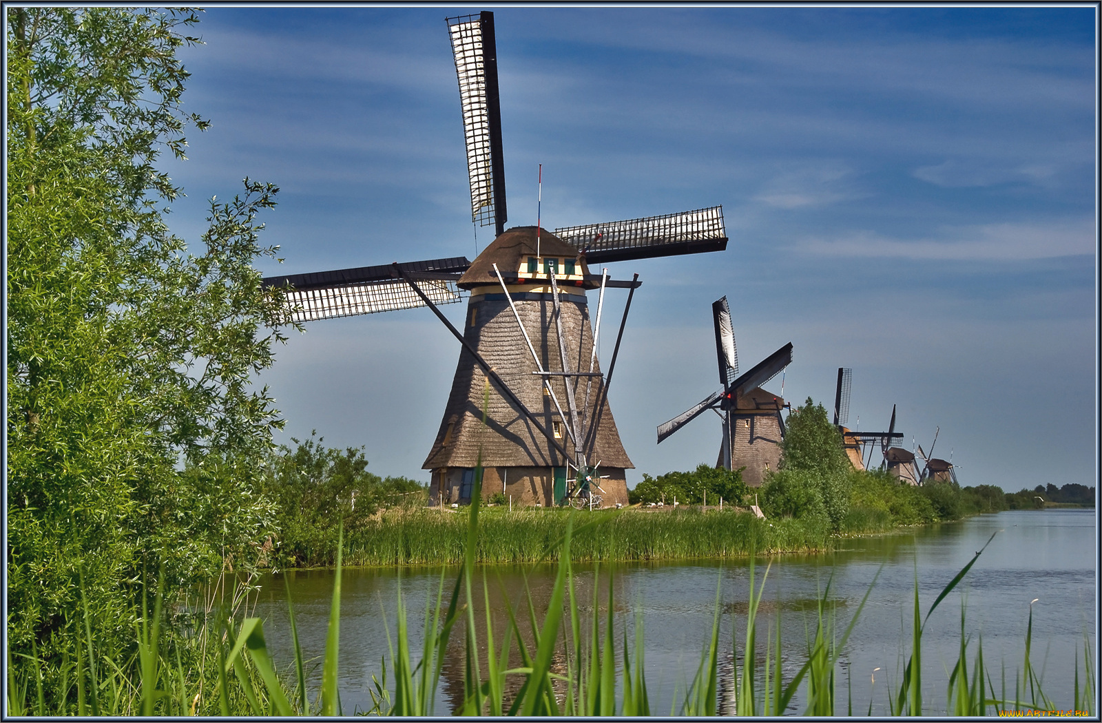 разное, мельницы, река, вода