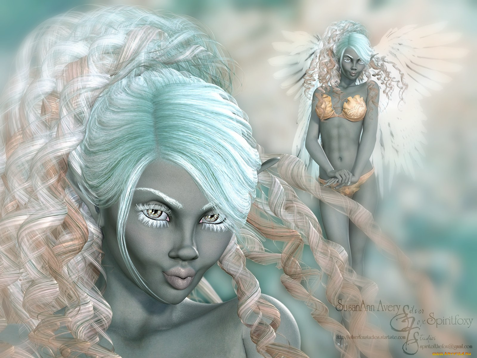 3д, графика, creatures, существа, лицо