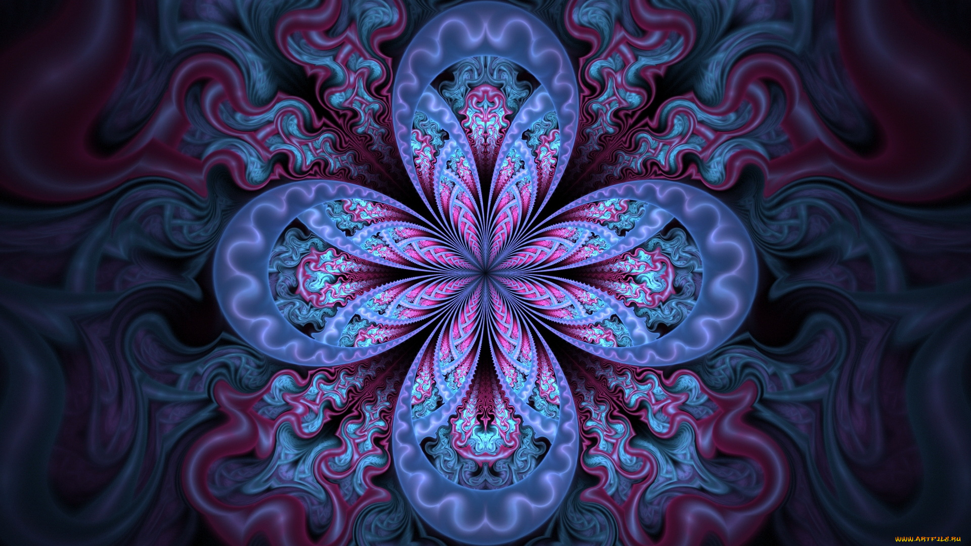 3д, графика, fractal, фракталы, фон, узор