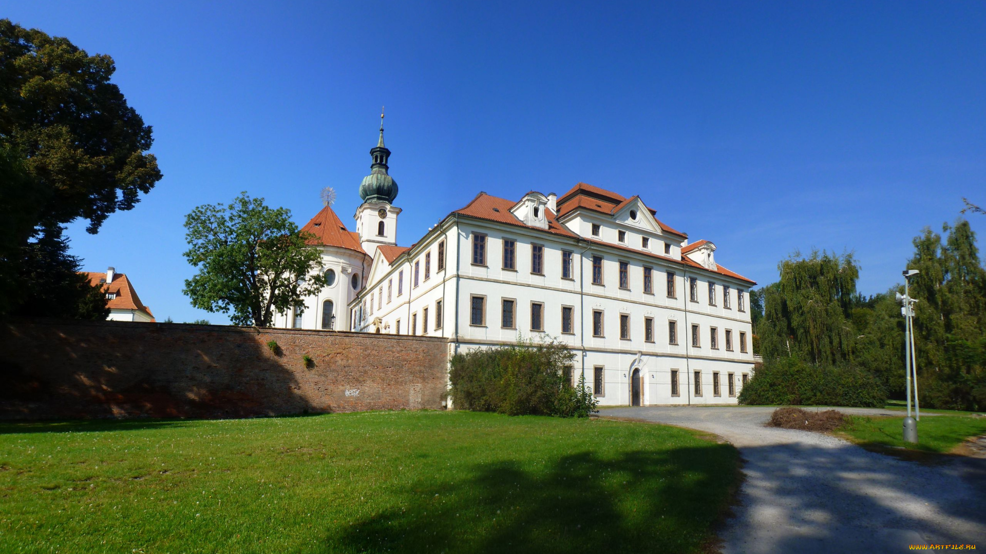 бржевновский, монастырь, города, католические, соборы, костелы, аббатства, Чехия