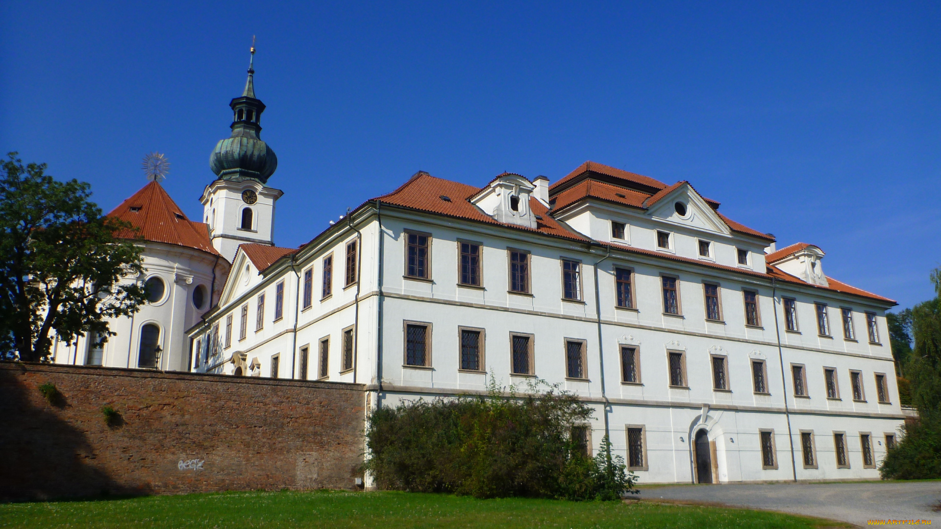 бржевновский, монастырь, города, католические, соборы, костелы, аббатства, Чехия