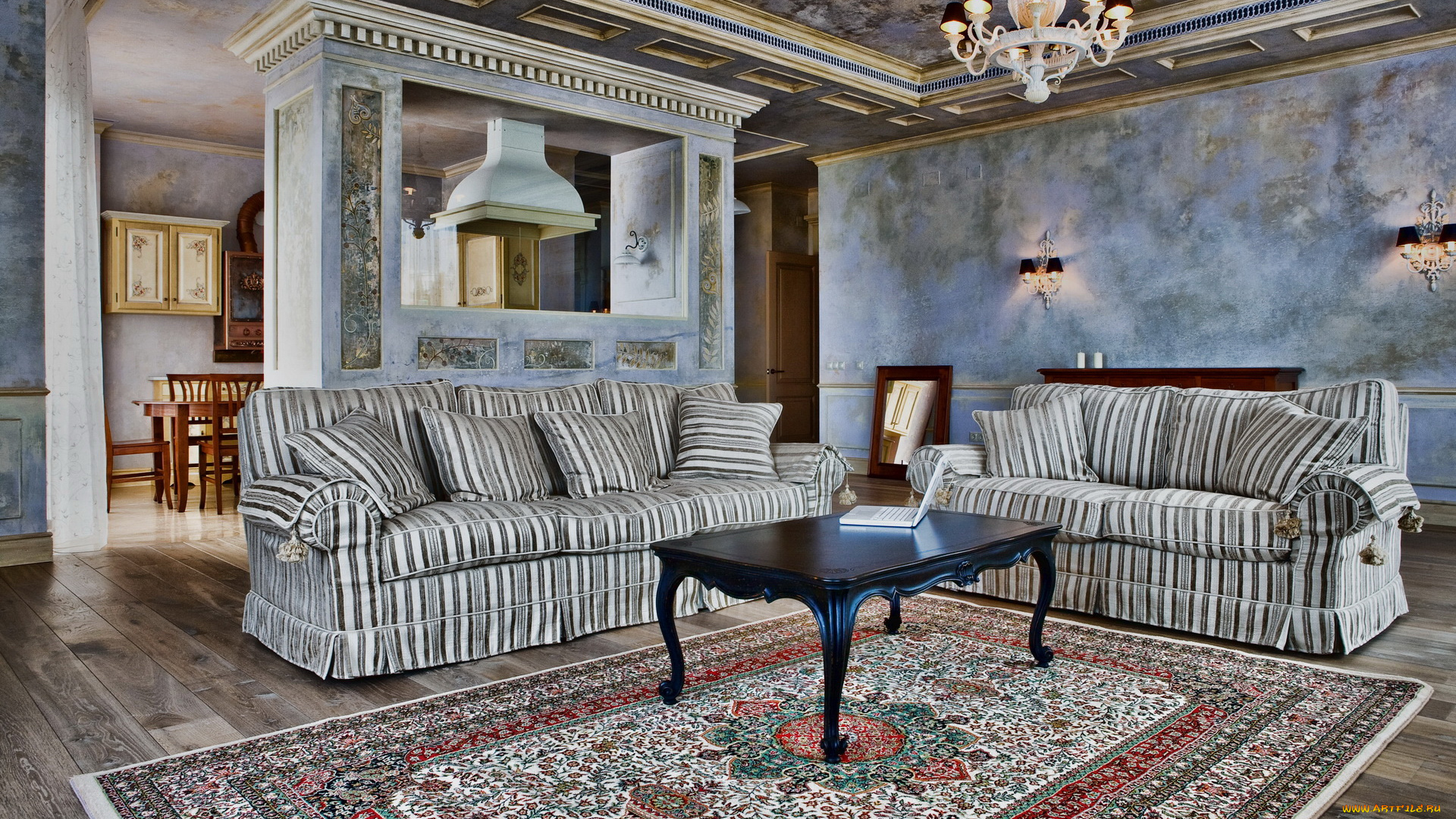 интерьер, гостиная, диваны