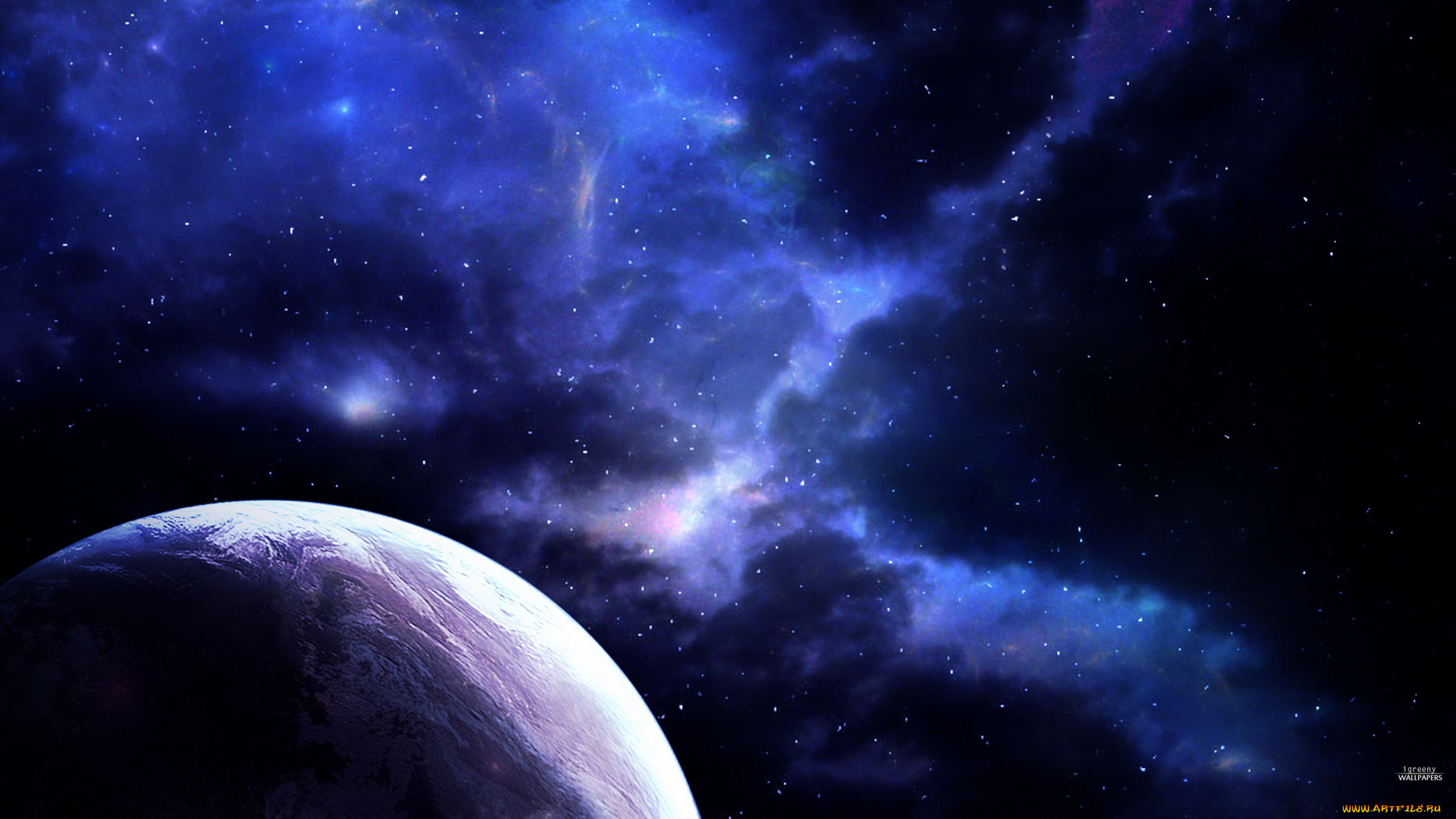 космос, арт, планеты