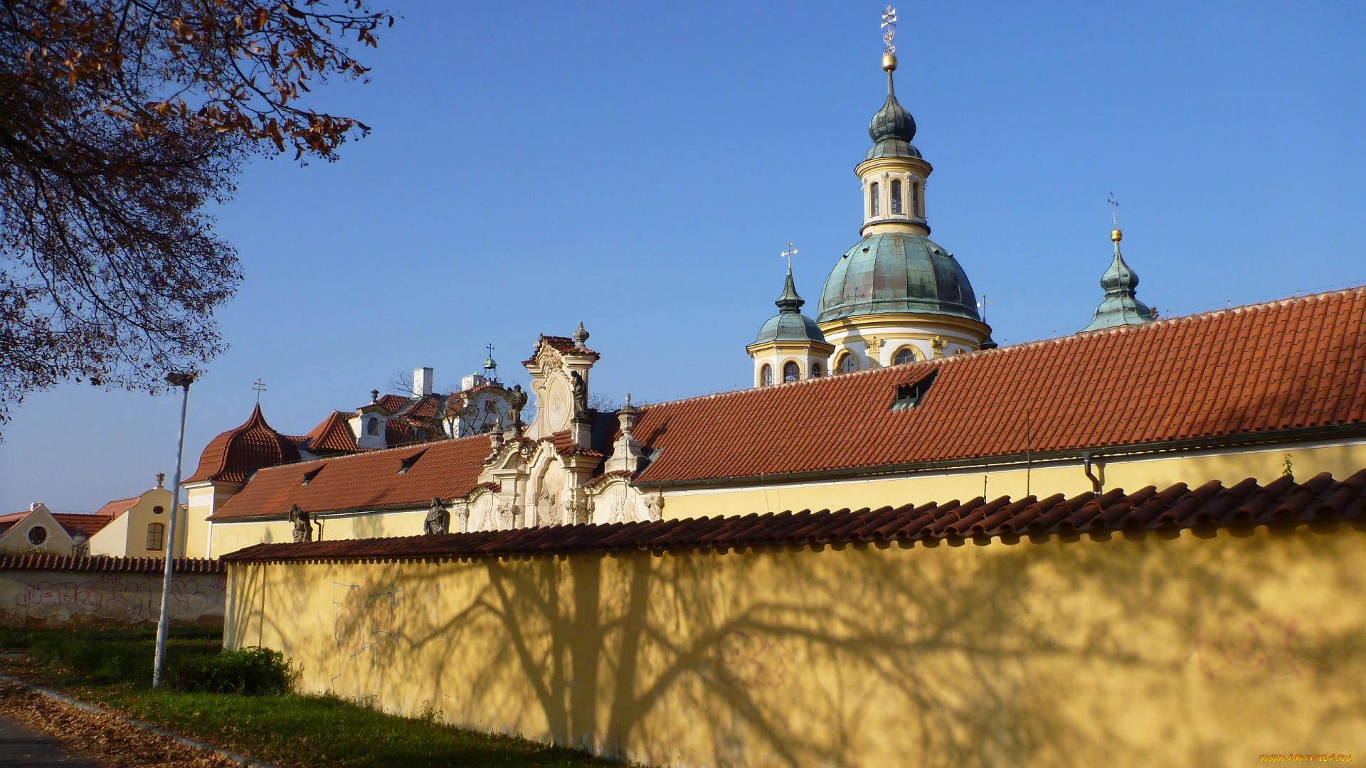 монастырь, белая, гора, города, католические, соборы, костелы, аббатства, Чехия