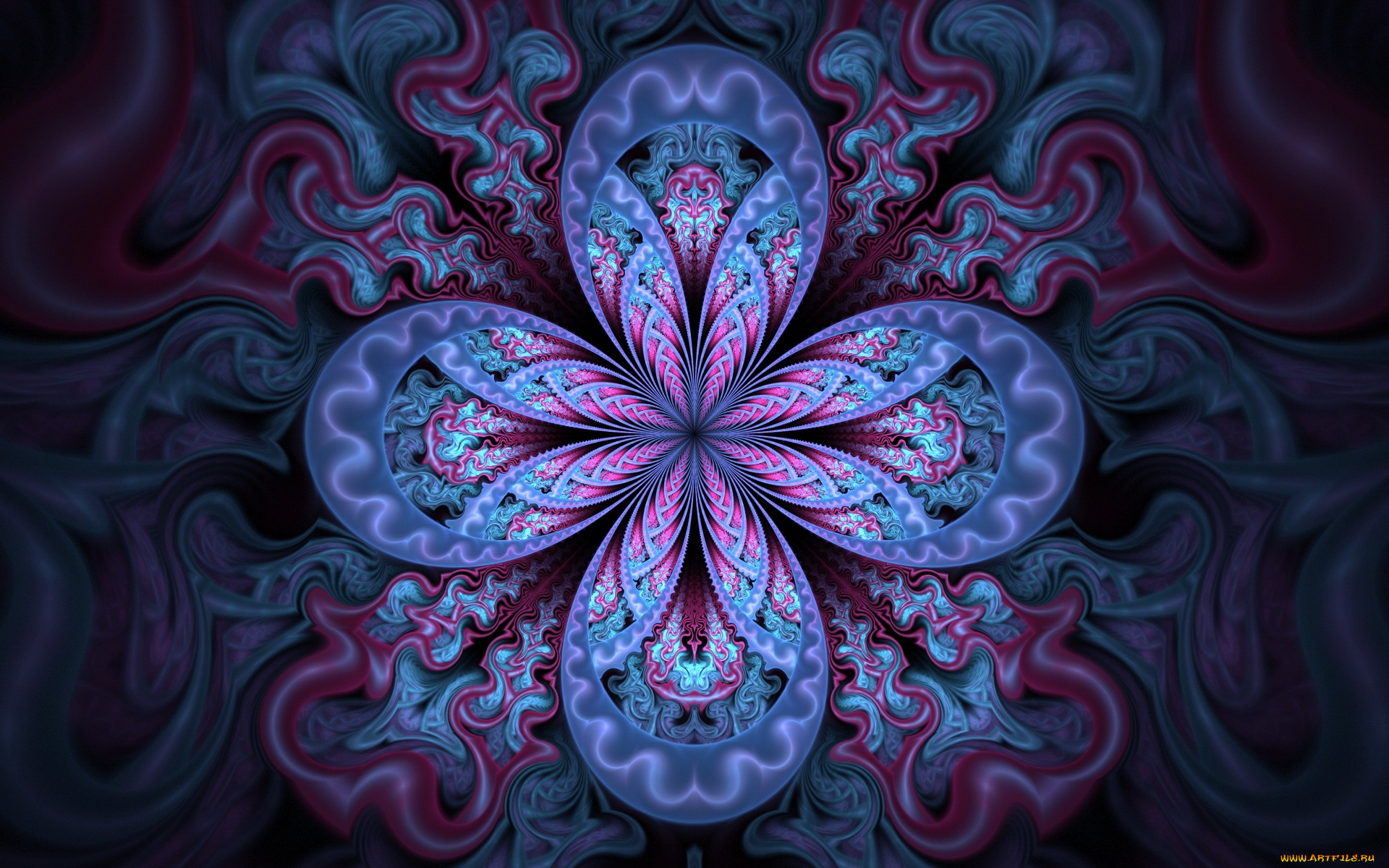 3д, графика, fractal, фракталы, фон, узор