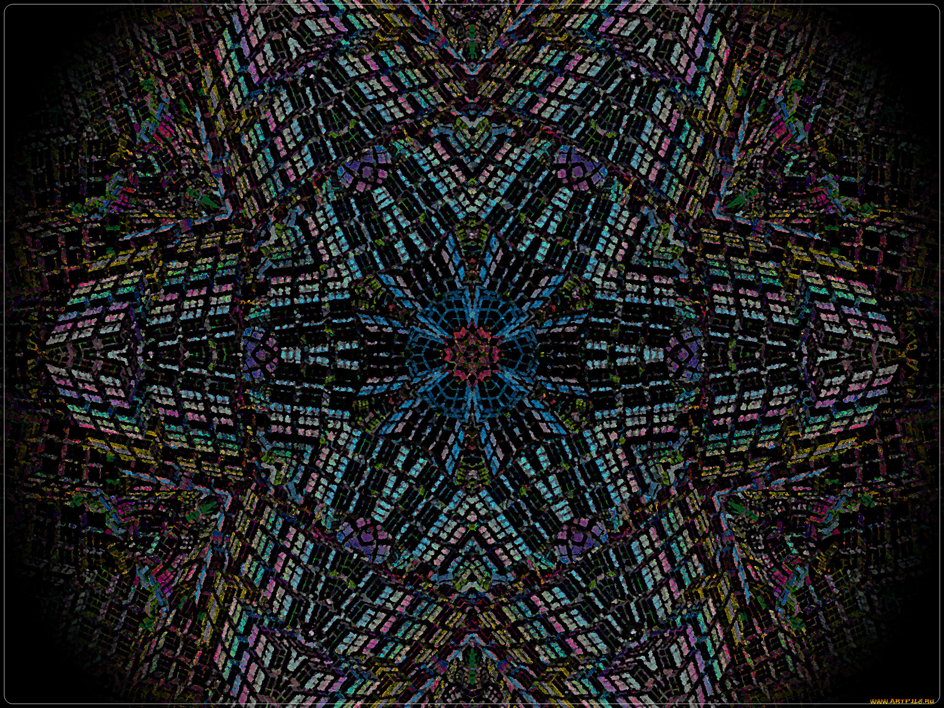 3д, графика, fractal, фракталы, узор, цвета