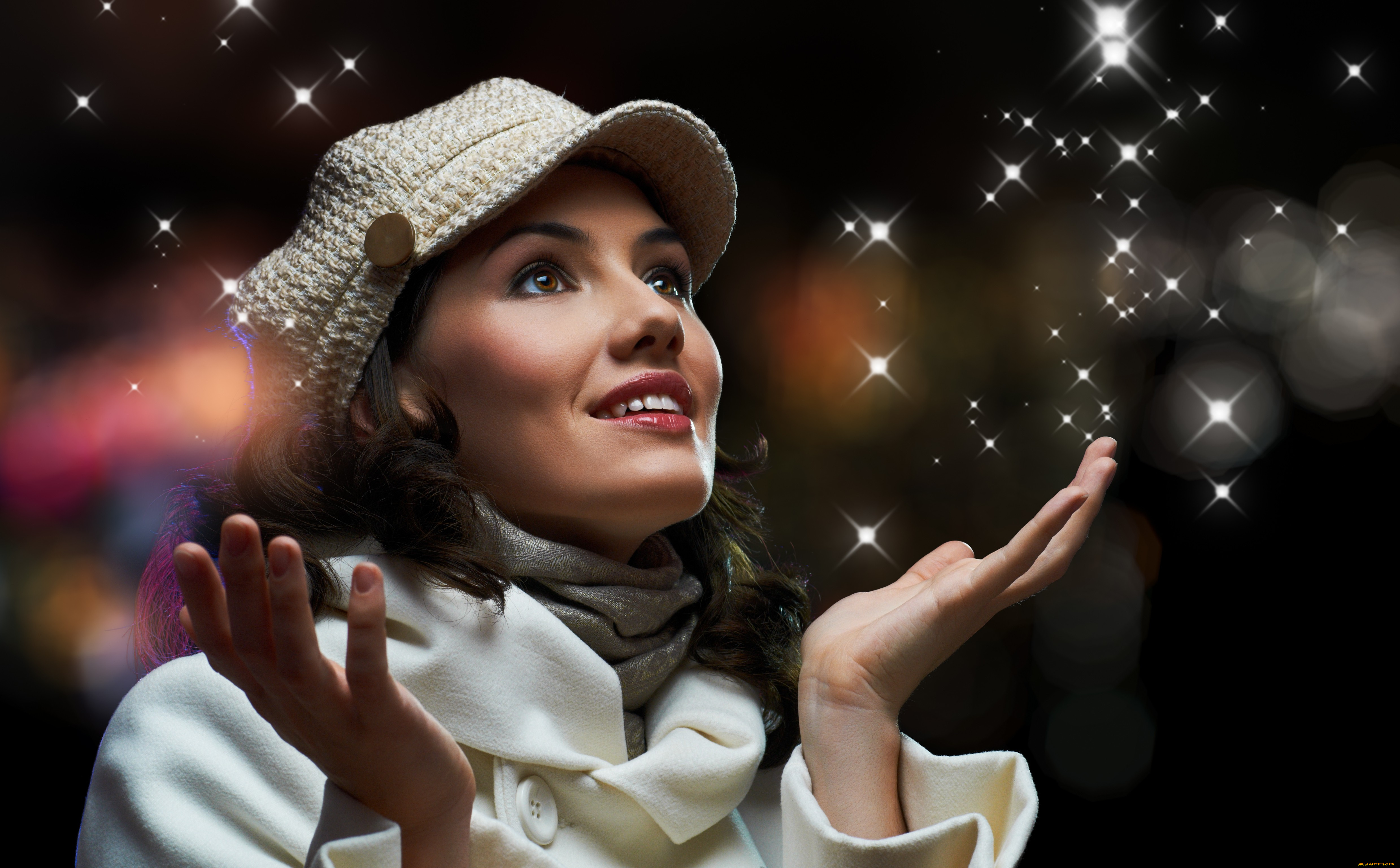 -Unsort, Брюнетки, Шатенки, девушки, unsort, брюнетки, шатенки, кепи, жест, взгляд, лицо