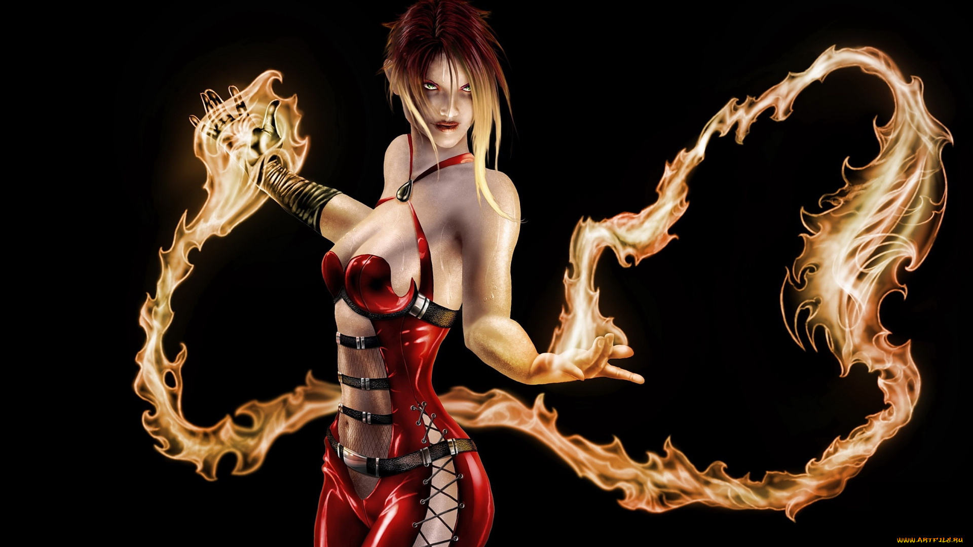 3д, графика, fantasy, , фантазия, огонь