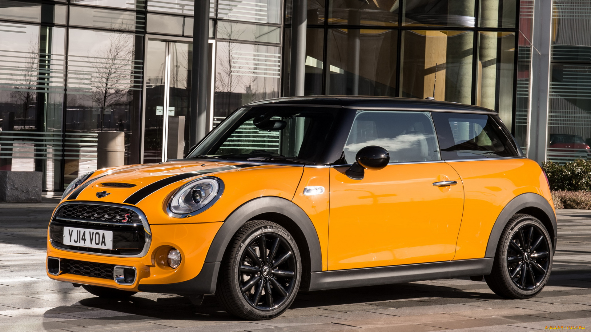 автомобили, mini, желтый, 2014г, f56, uk-spec, cooper, s