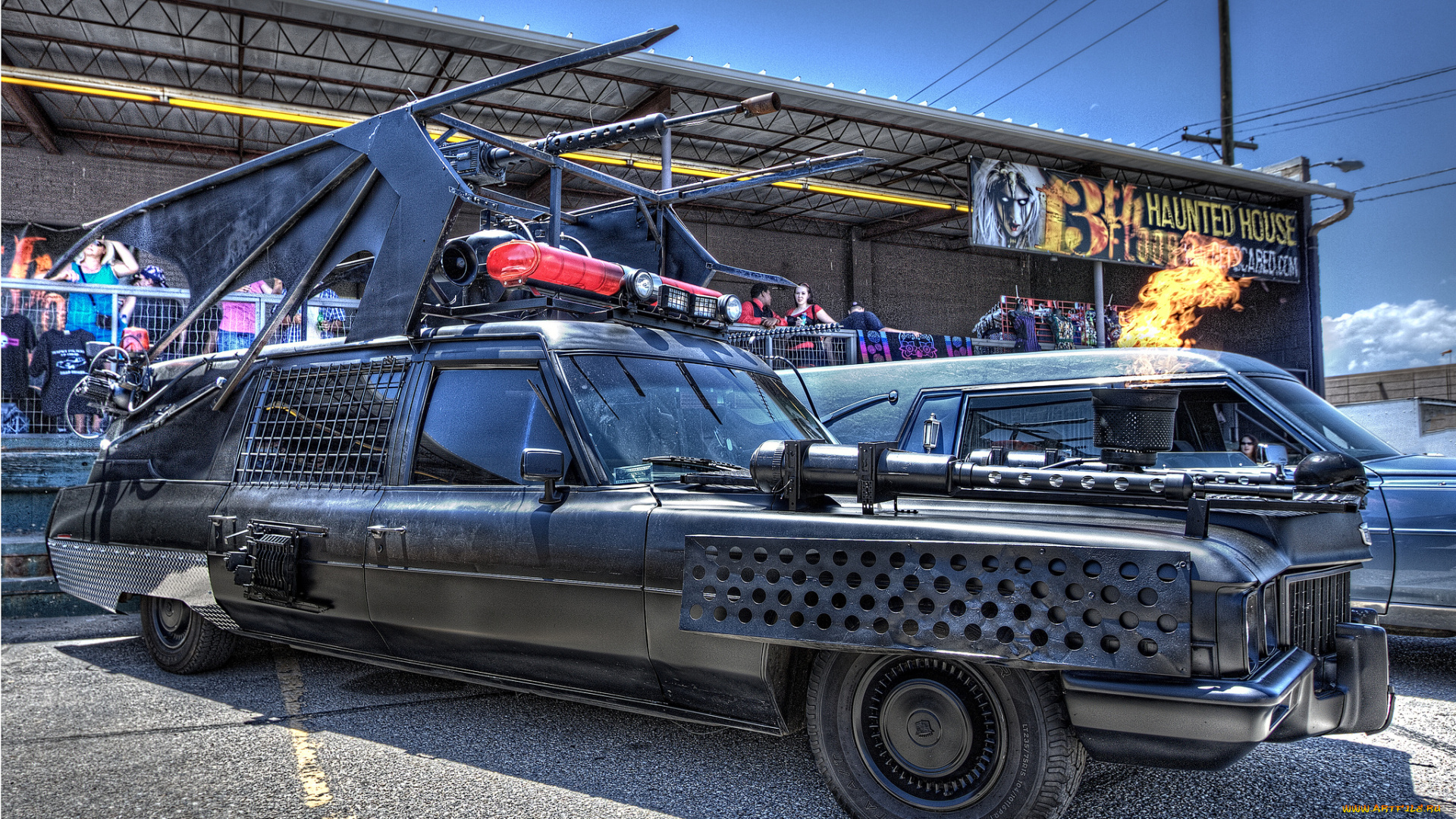 long, black, cadillac, with, optional, accessories, автомобили, выставки, и, уличные, фото, авто, аксессуары