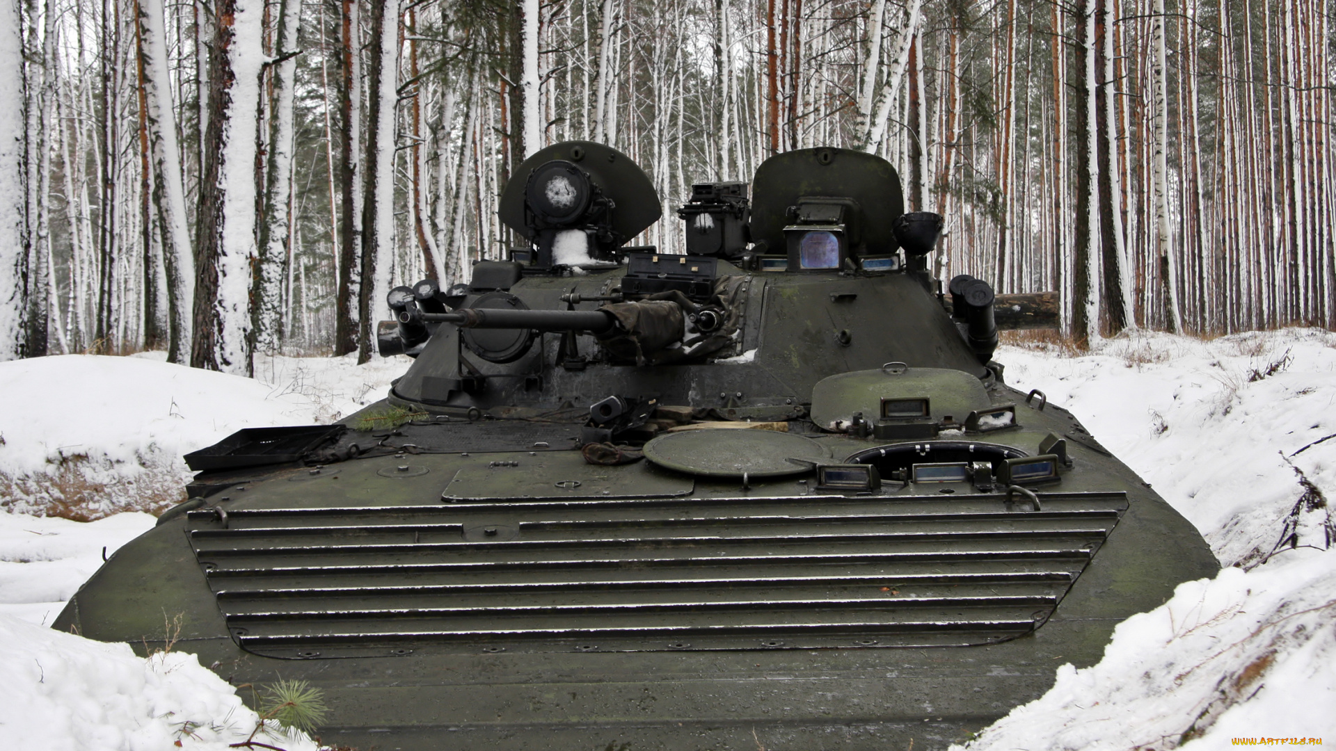 техника, военная, техника, снег