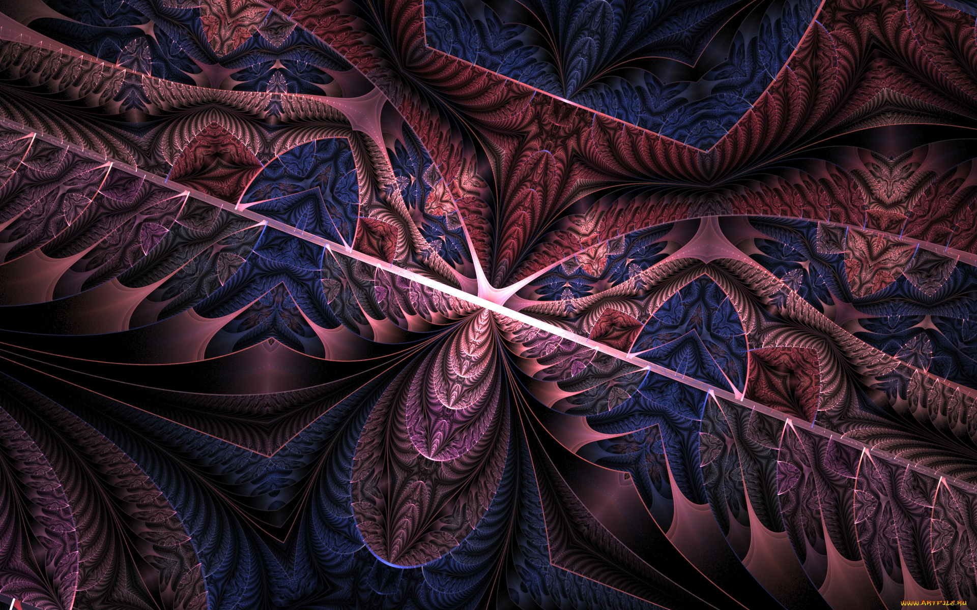 3д, графика, fractal, , фракталы, цвета, фон, узор