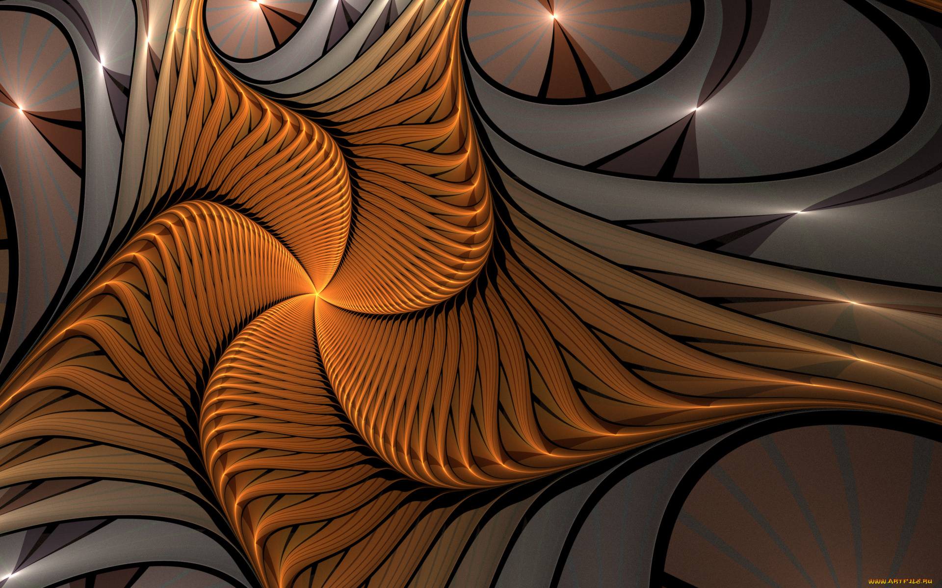 3д, графика, fractal, , фракталы, фон, цвета, узор