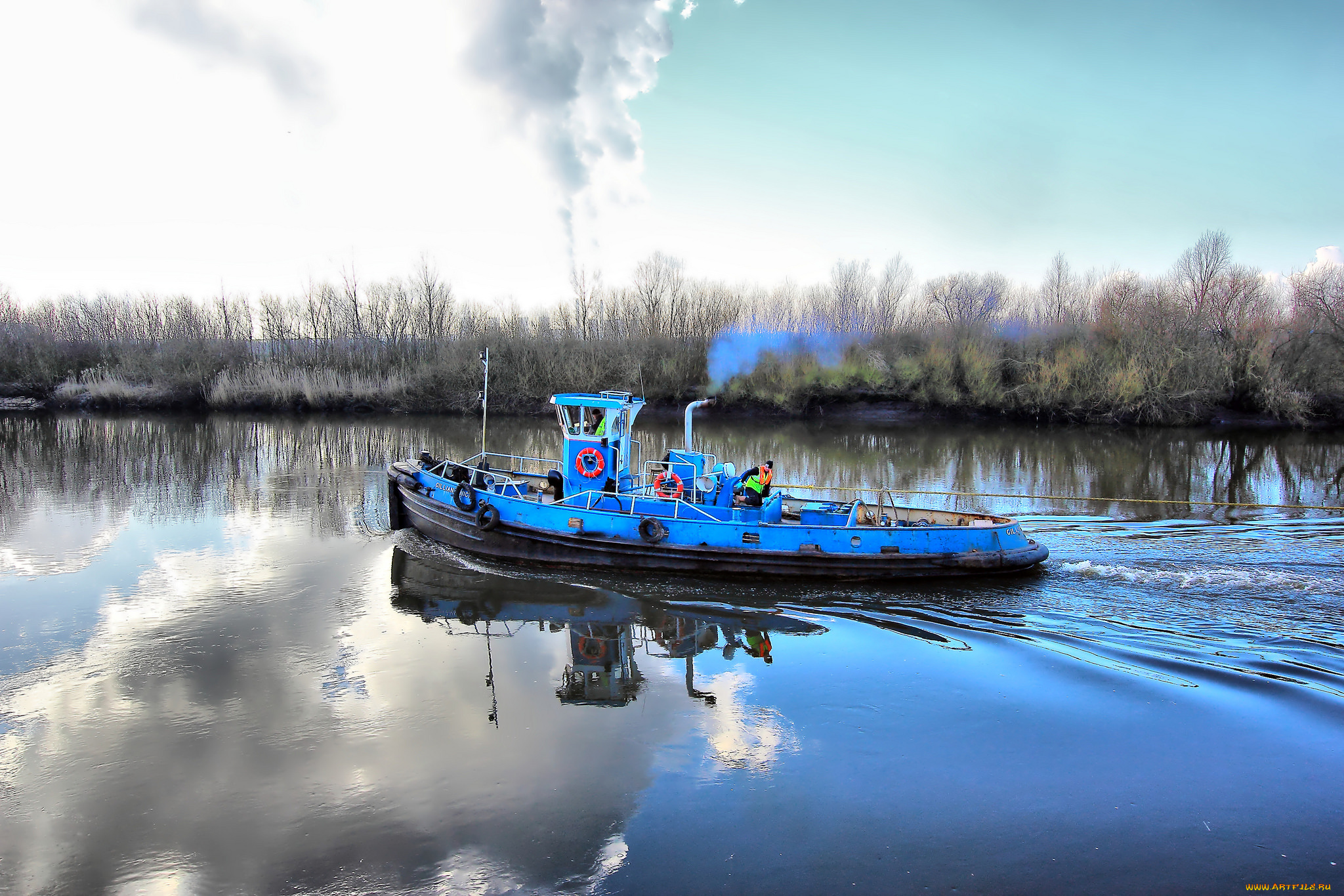 корабли, баркасы, , , буксиры, речной, буксир