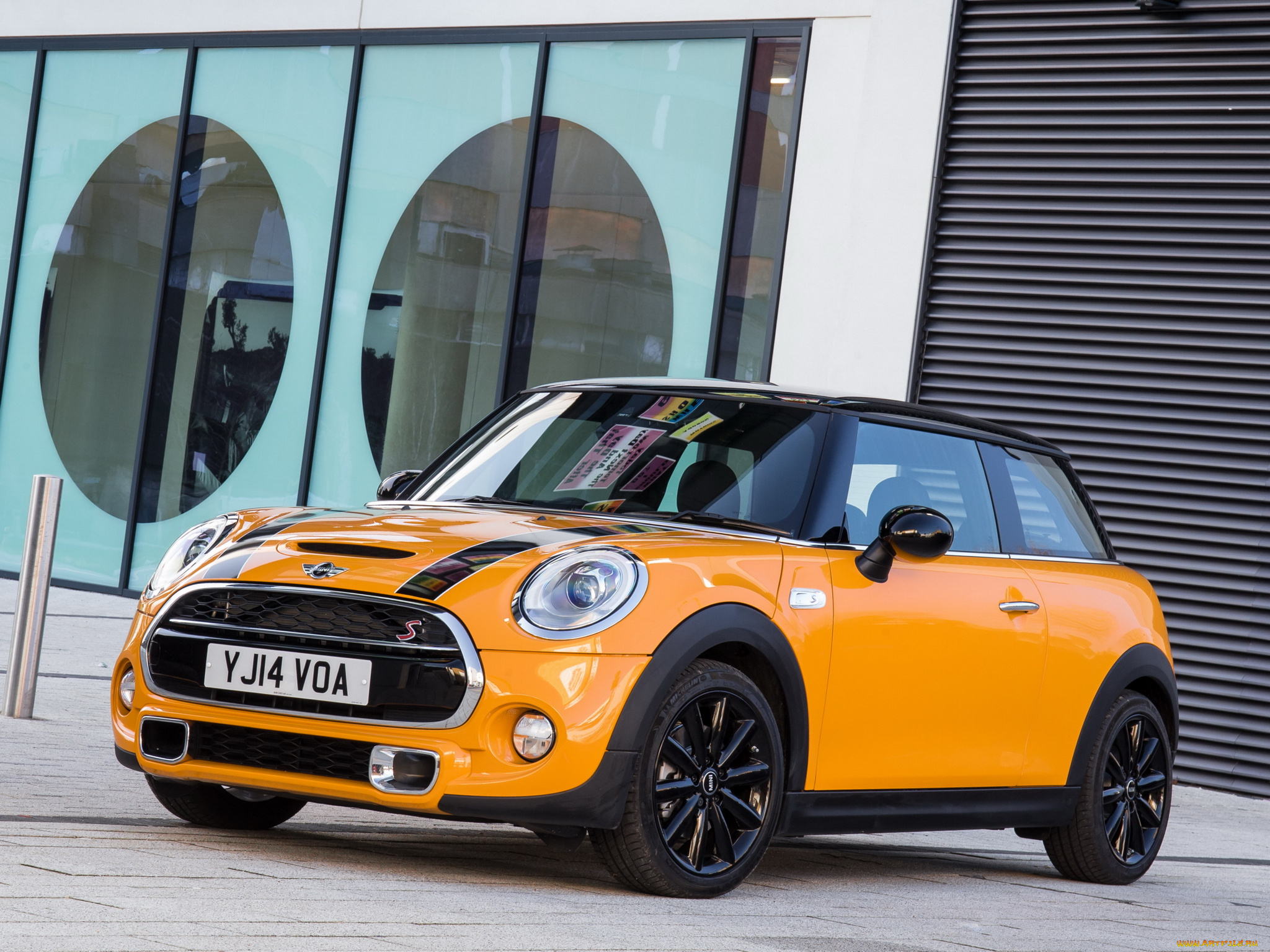 автомобили, mini, желтый, 2014г, f56, uk-spec, cooper, s