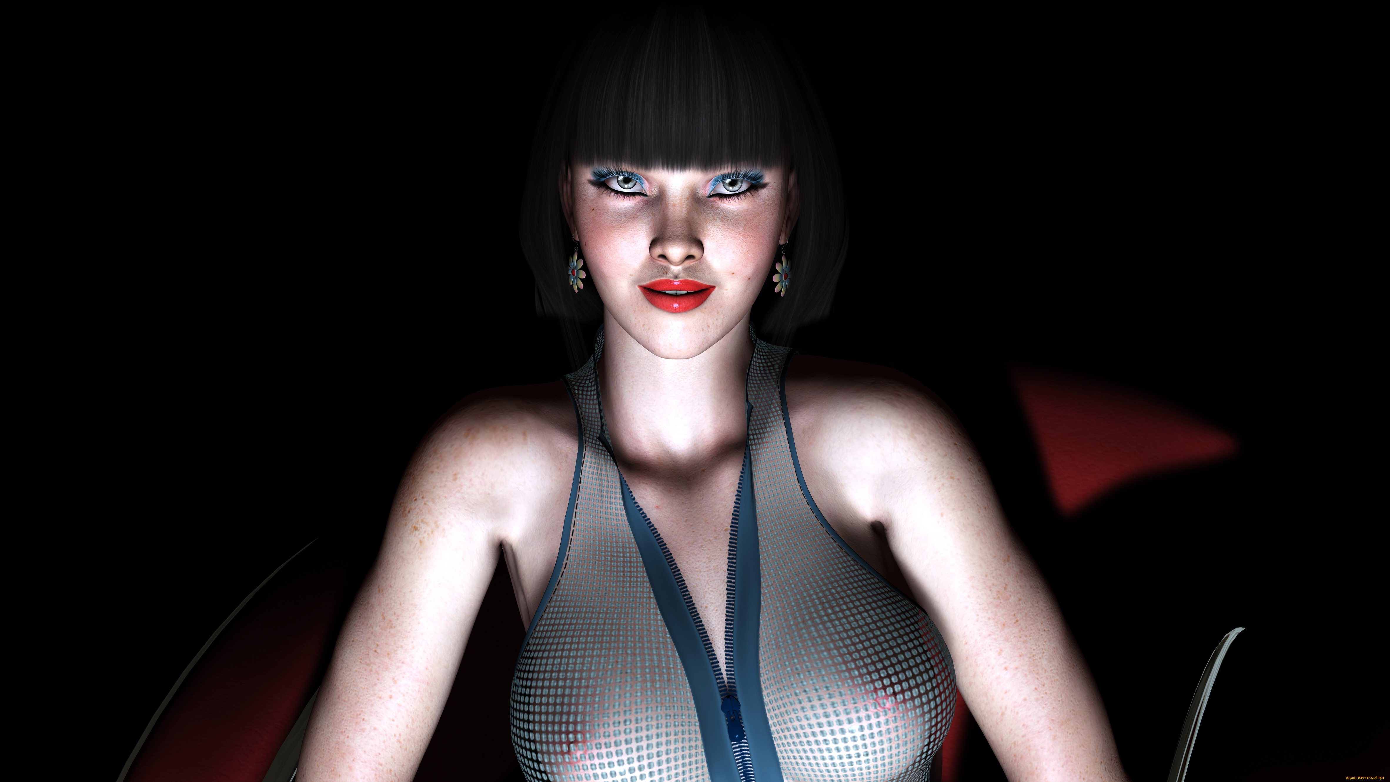 3д, графика, people, , люди, девушка, взгляд