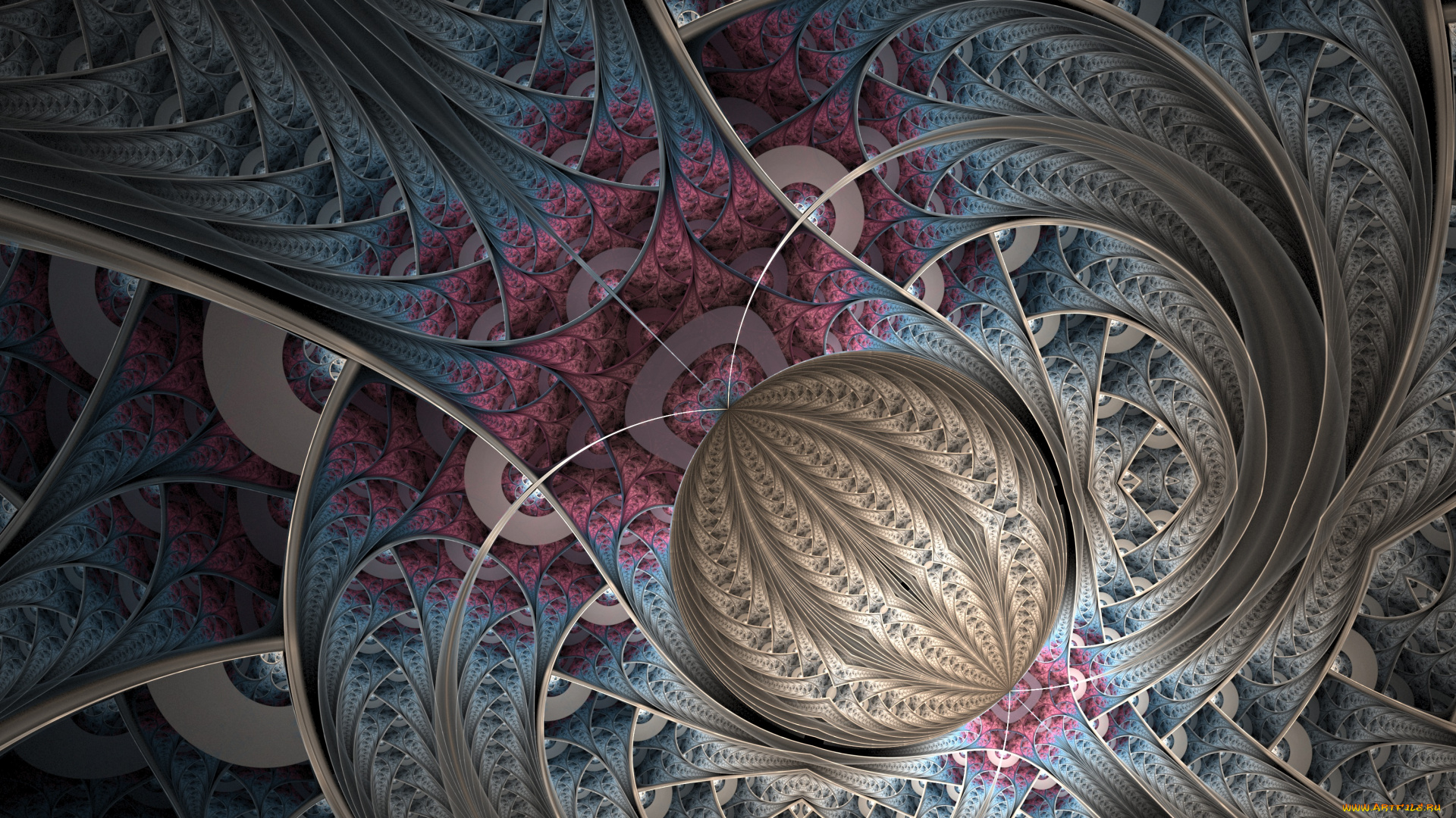 3д, графика, фракталы, , fractal, фон, узор, цвета