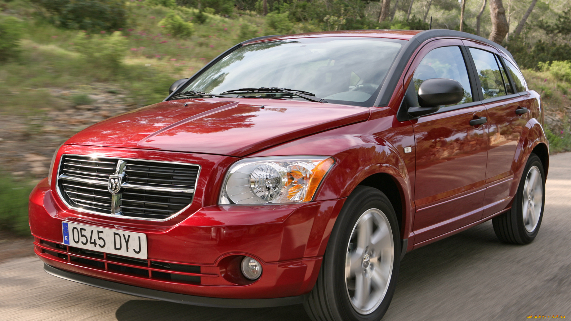 автомобили, dodge, eu-spec, pm, красный, caliber