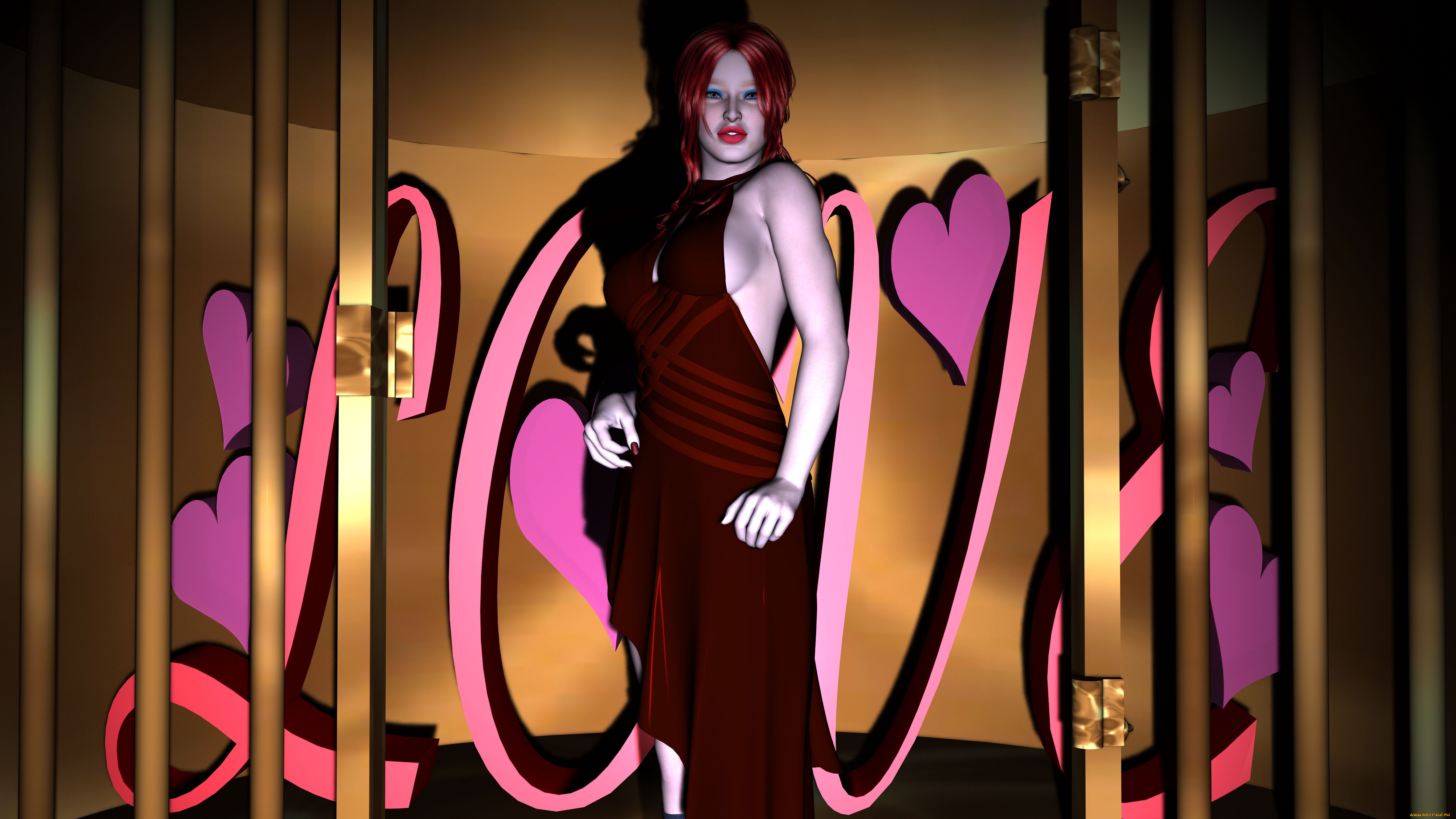 3д, графика, люди, , people, фон, взгляд, девушка